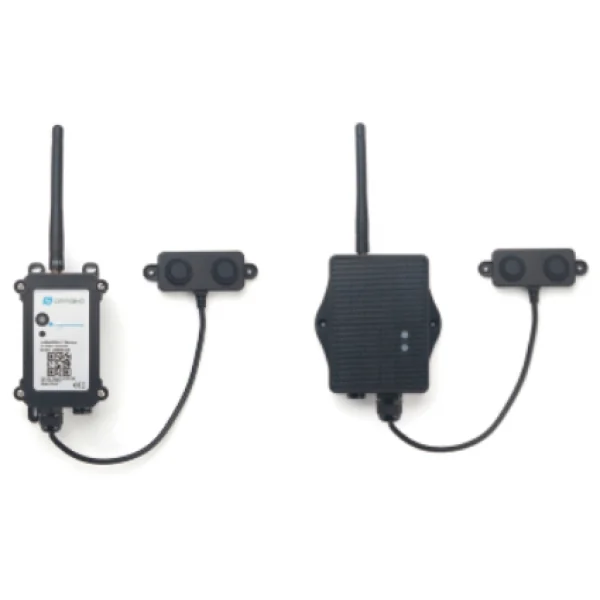 Wide-Angle LoRaWAN Ultrasonic Distance Sensor (4.5 m) – Battery or Solar