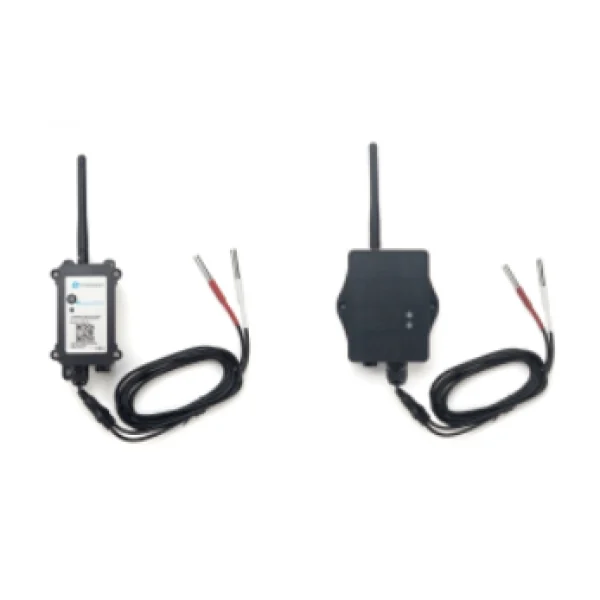 Dual-Probe Waterproof LoRaWAN Temperature Sensor – Battery or Solar