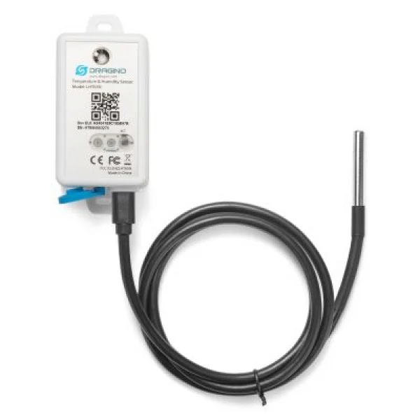 LoRaWAN T&H Sensor with High-Accuracy TMP117 Probe (±0.1 °C)