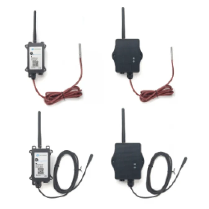 Single-Probe Waterproof LoRaWAN Temperature Sensor – Battery or Solar
